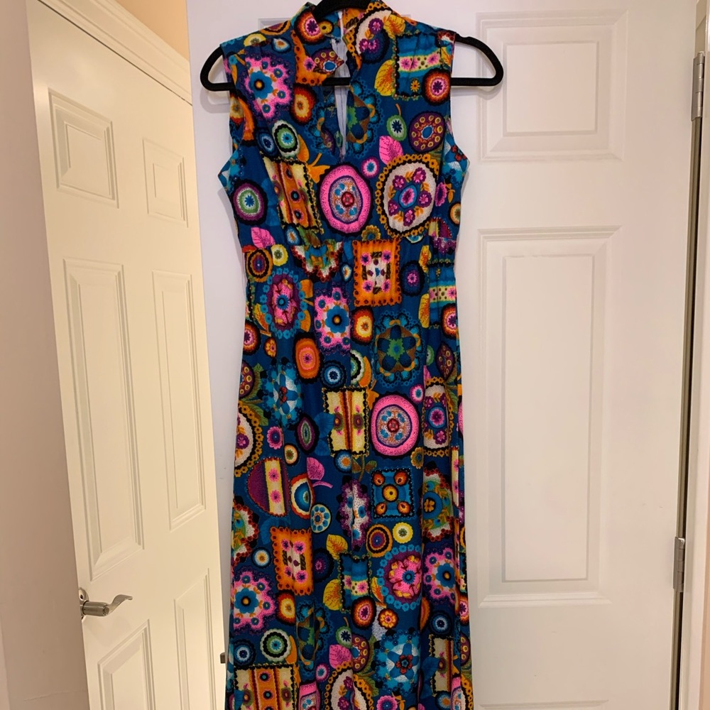 AMAZING groovy psychedelic 60s maxi dress